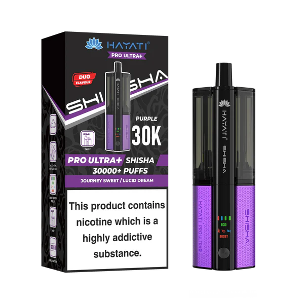 Hayati Pro Ultra+ 30K Shisha Rechargeable Vape Kit – Pack of 5